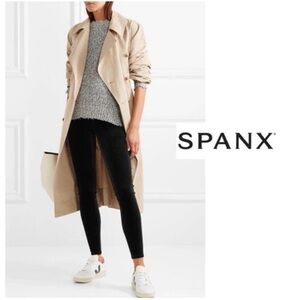 SPANX Black Velvet Leggings XL NWT